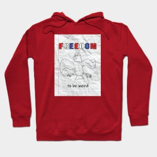 Funny Crumpled Paper Freedom Hoodie